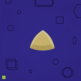 Spherical Triangle 3.5 inch